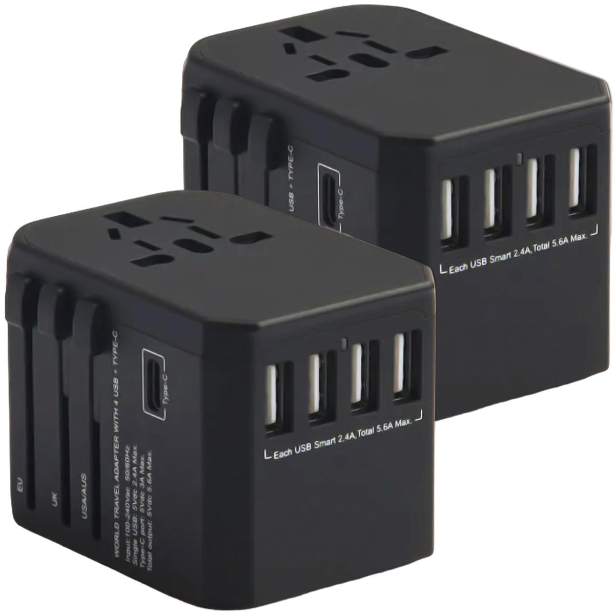 Foto 1 | Adaptador Universalventdepot Mxtve-002 2piezas Negro