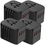 Conector Internacional Ventdepot Mxpwj-004 4piezas Negro