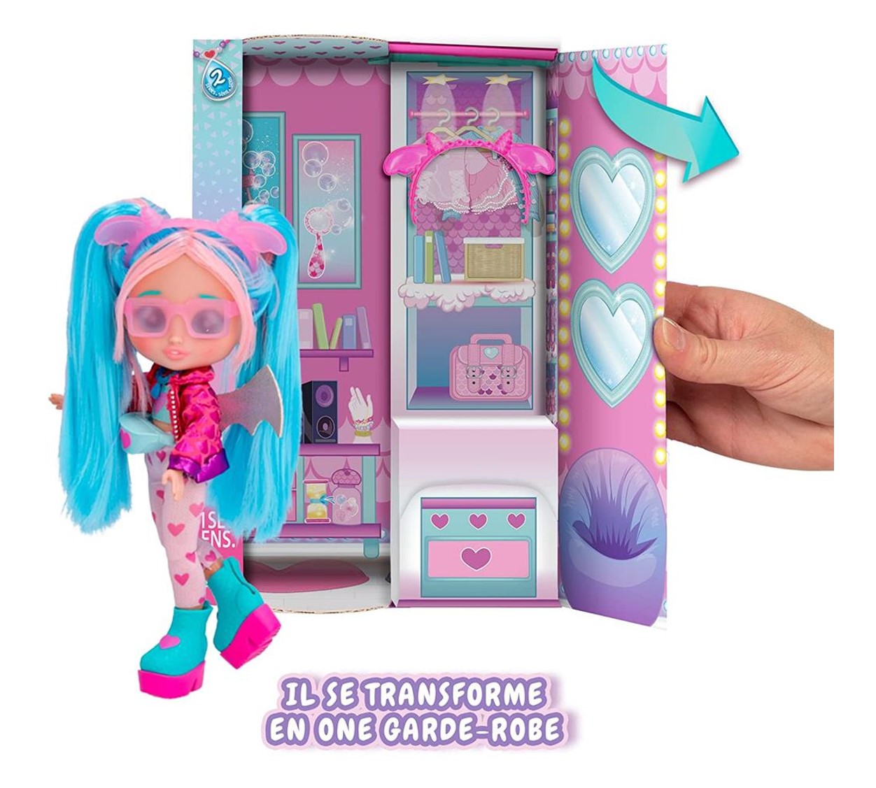 Foto 4 | Muñeca Bruny 9 Sorpresas Cry Babies Bff  Serie 2 color Azul