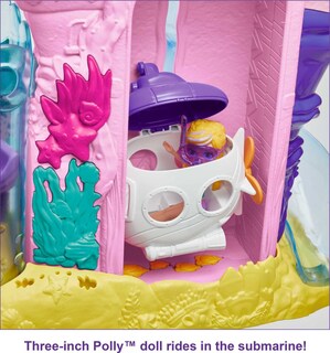 Foto 4 | Venta Internacional- Set De Juego Polly Pocket Sea & Swim Adventure Con Muñeca Polly