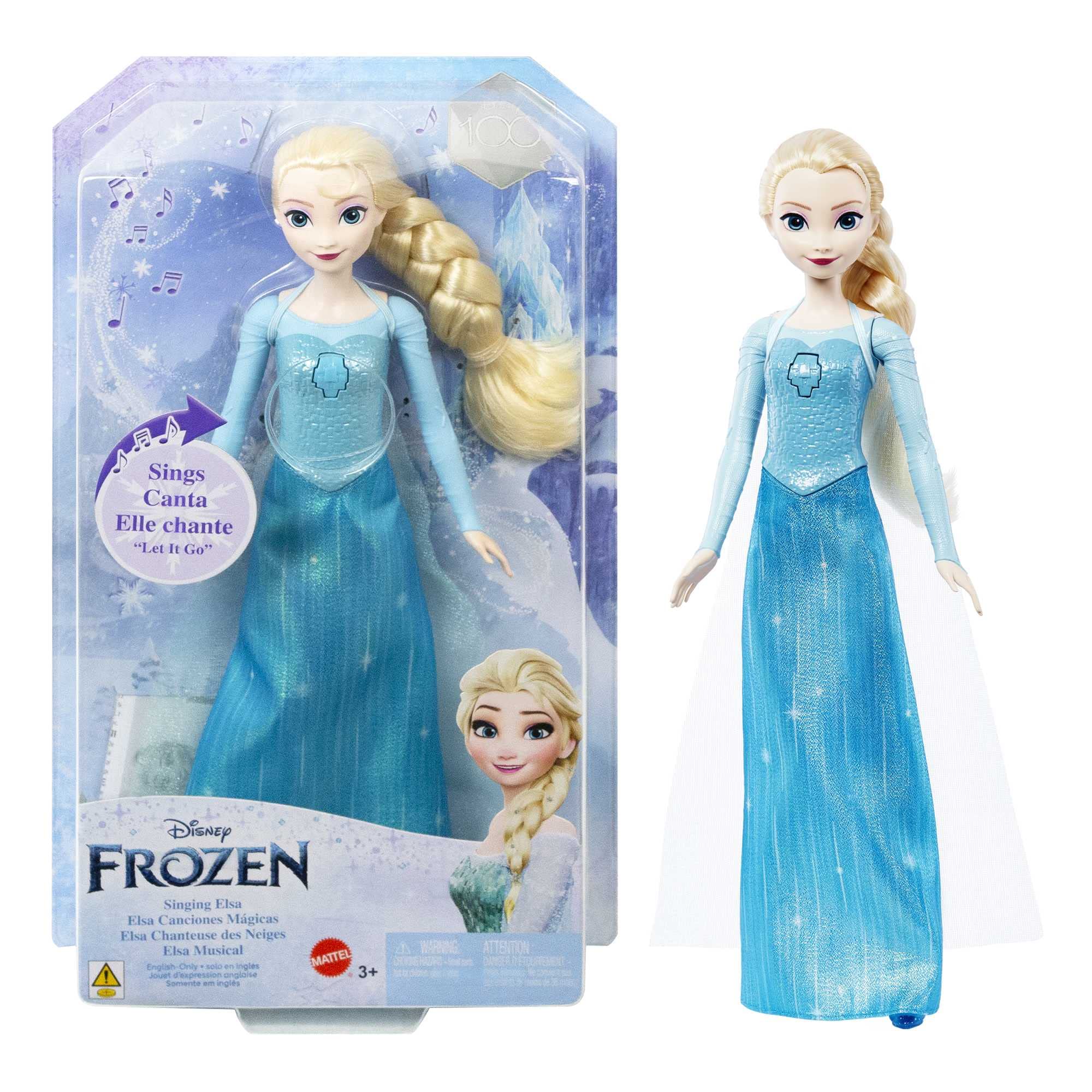 Muñeca Elsa Cantante de Frozen con Ropa Exclusiva de Disney