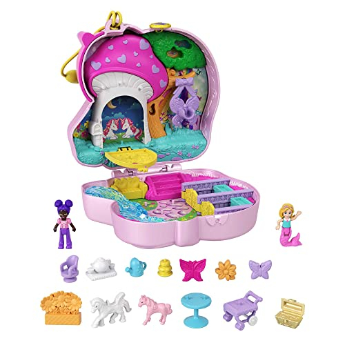 Foto 2 pulgar | Venta Internacional-Polly Pocket Unicornio Bosque Compacto Fiesta