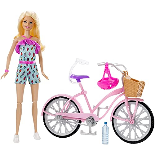 Foto 3 pulgar | Venta Internacional-Muñeca Barbie Ftv96 con Bicicleta y Accesorios