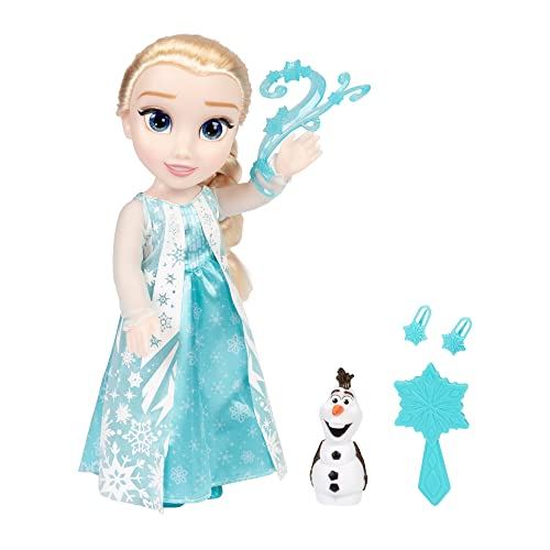 Muñeca Diuspeed Elsa Classic My Singing Friend con Figura de Olaf y Accesorios Frozen de Disney