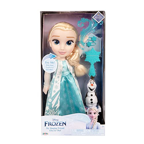 Foto 3 pulgar | Muñeca Diuspeed Elsa Classic My Singing Friend con Figura de Olaf y Accesorios Frozen de Disney