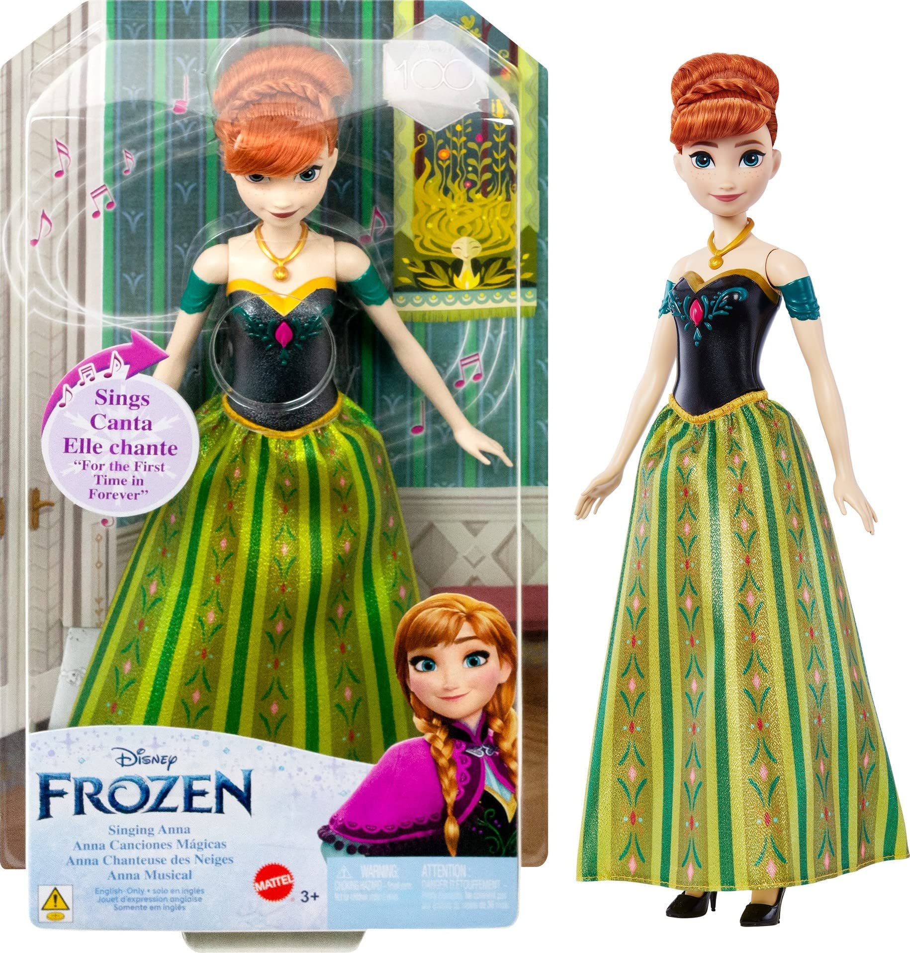 Foto 2 pulgar | Venta Internacional- Juguetes Singing Anna Doll Disney Frozen Mattel