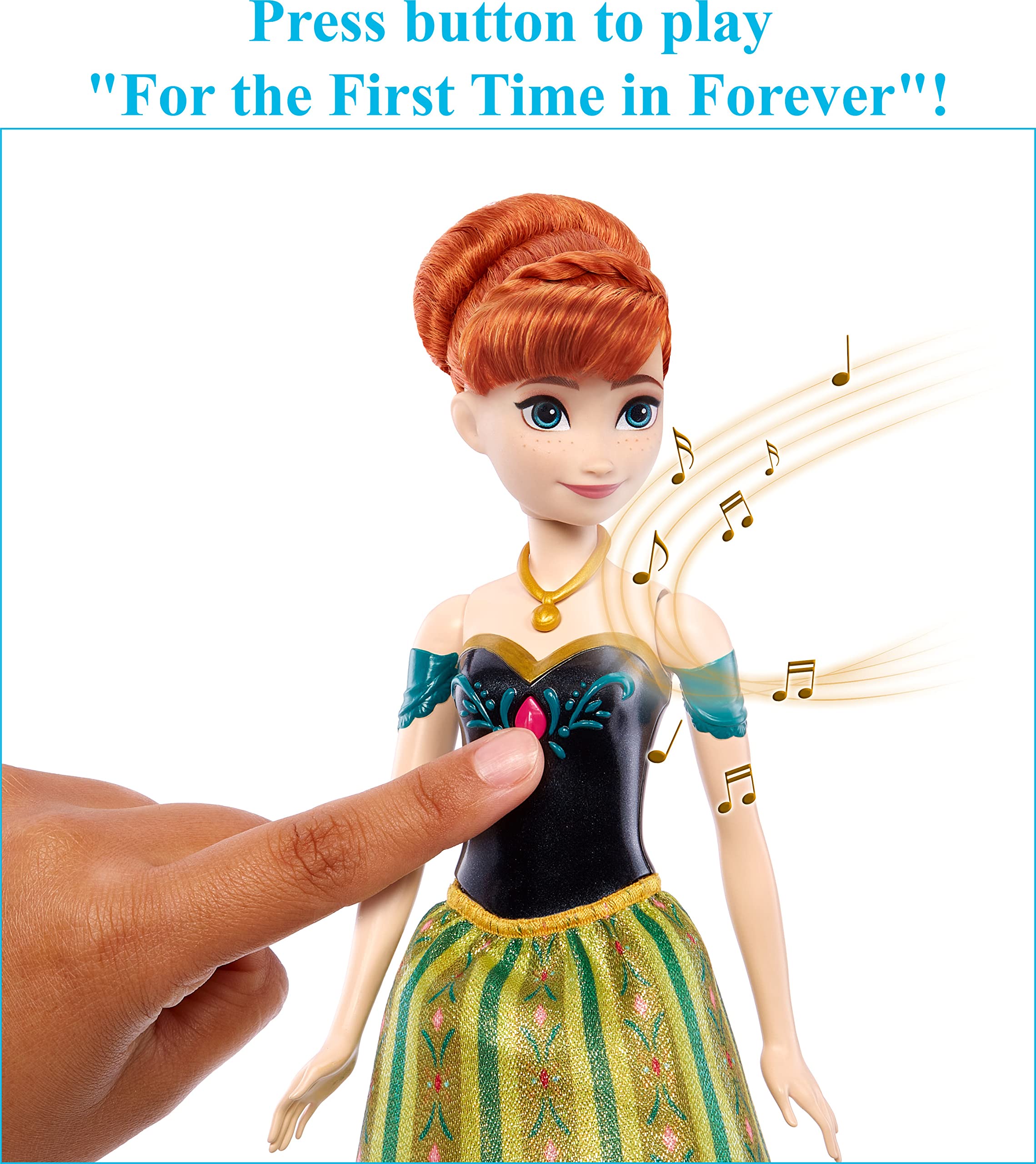 Foto 5 pulgar | Venta Internacional- Juguetes Singing Anna Doll Disney Frozen Mattel