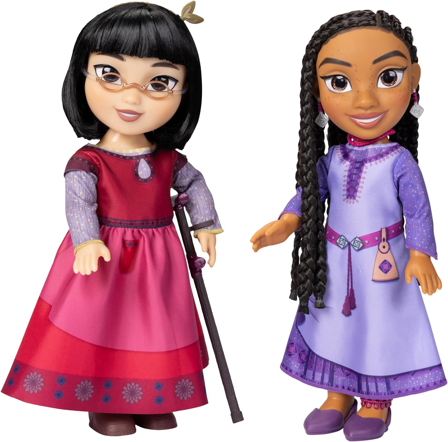 Foto 2 pulgar | Disney's Wish Best Friends Pack Muñecas Asha & Dahlia 35 Cm