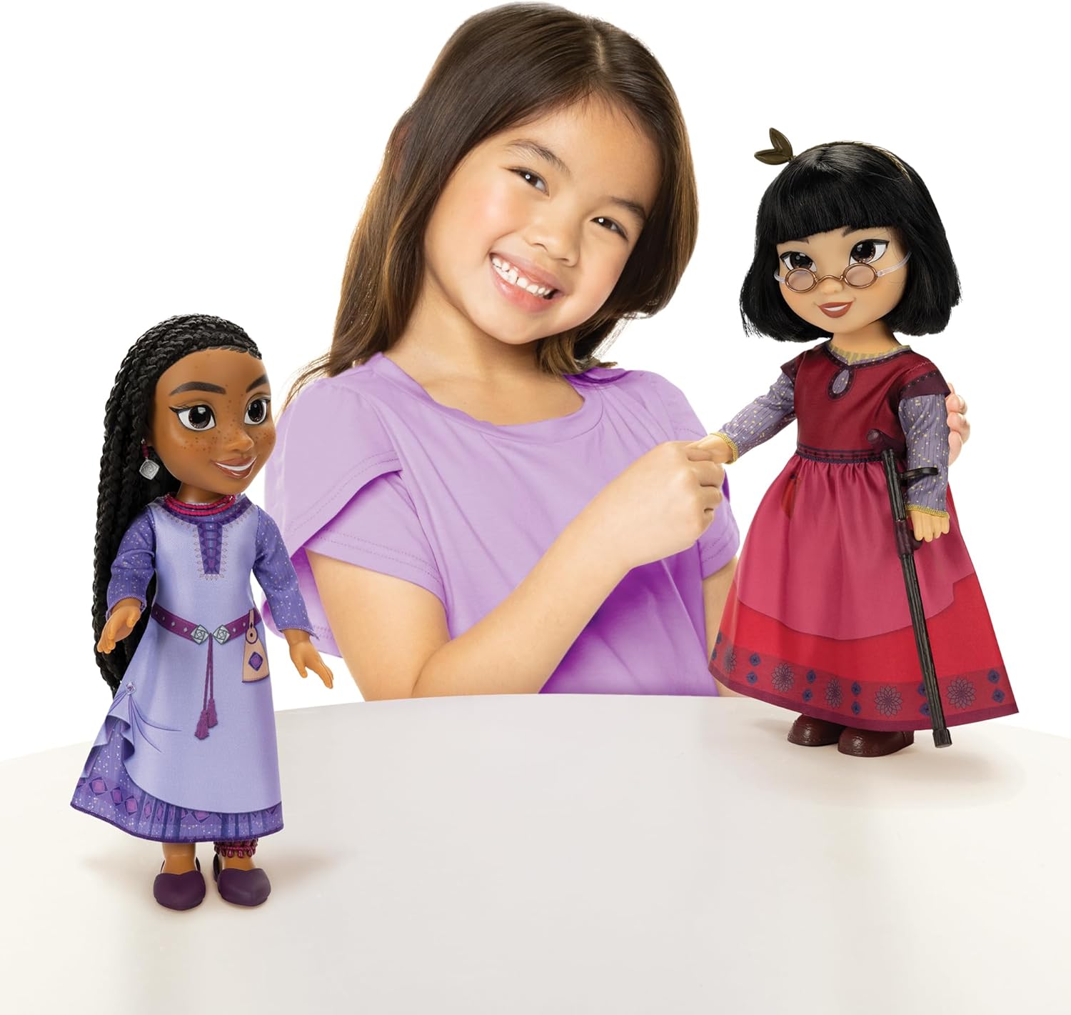 Foto 3 pulgar | Disney's Wish Best Friends Pack Muñecas Asha & Dahlia 35 Cm