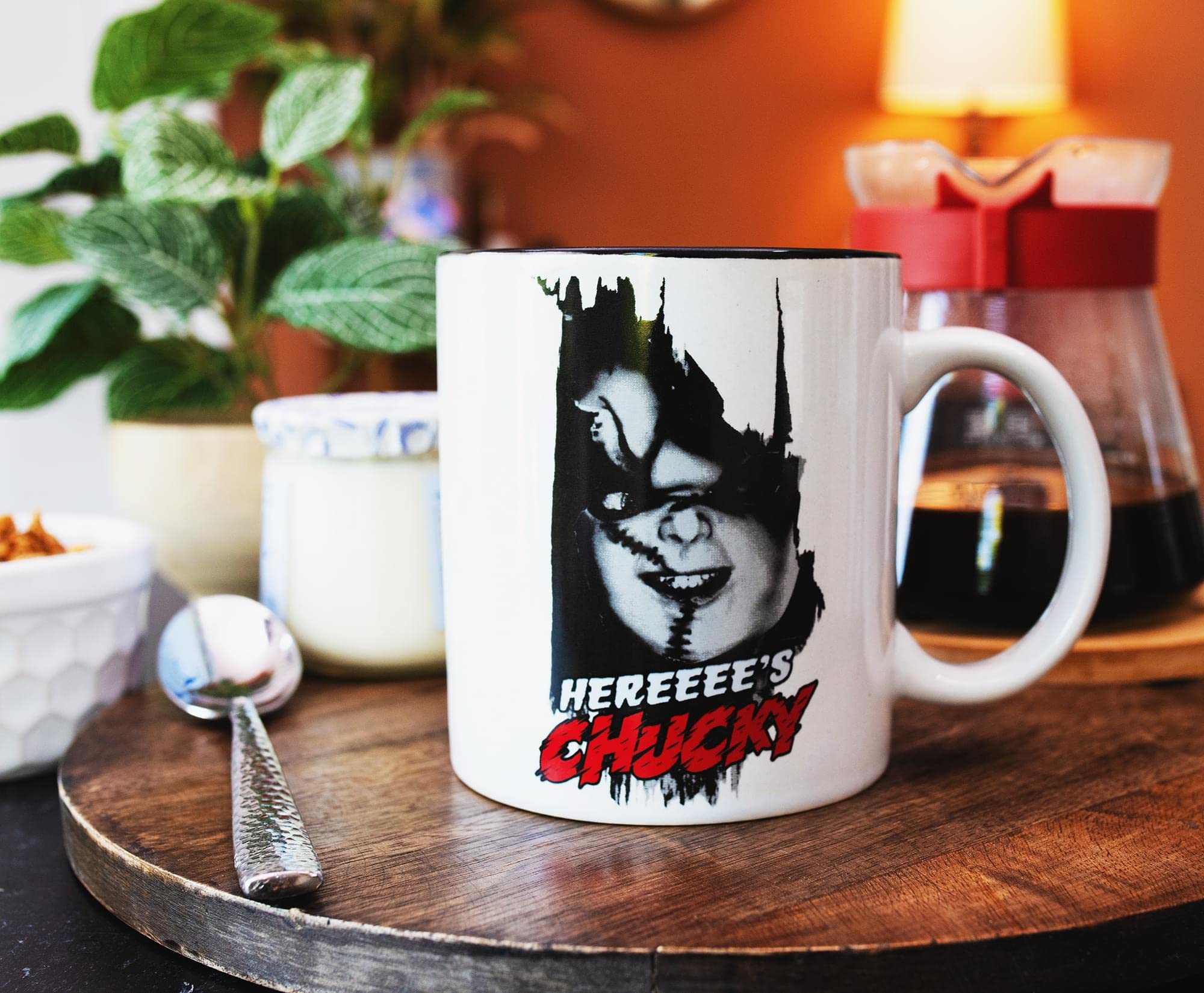 Foto 4 pulgar | Taza Silver Buffalo Child's Play Here's Chucky 600 Ml - Venta Internacional.