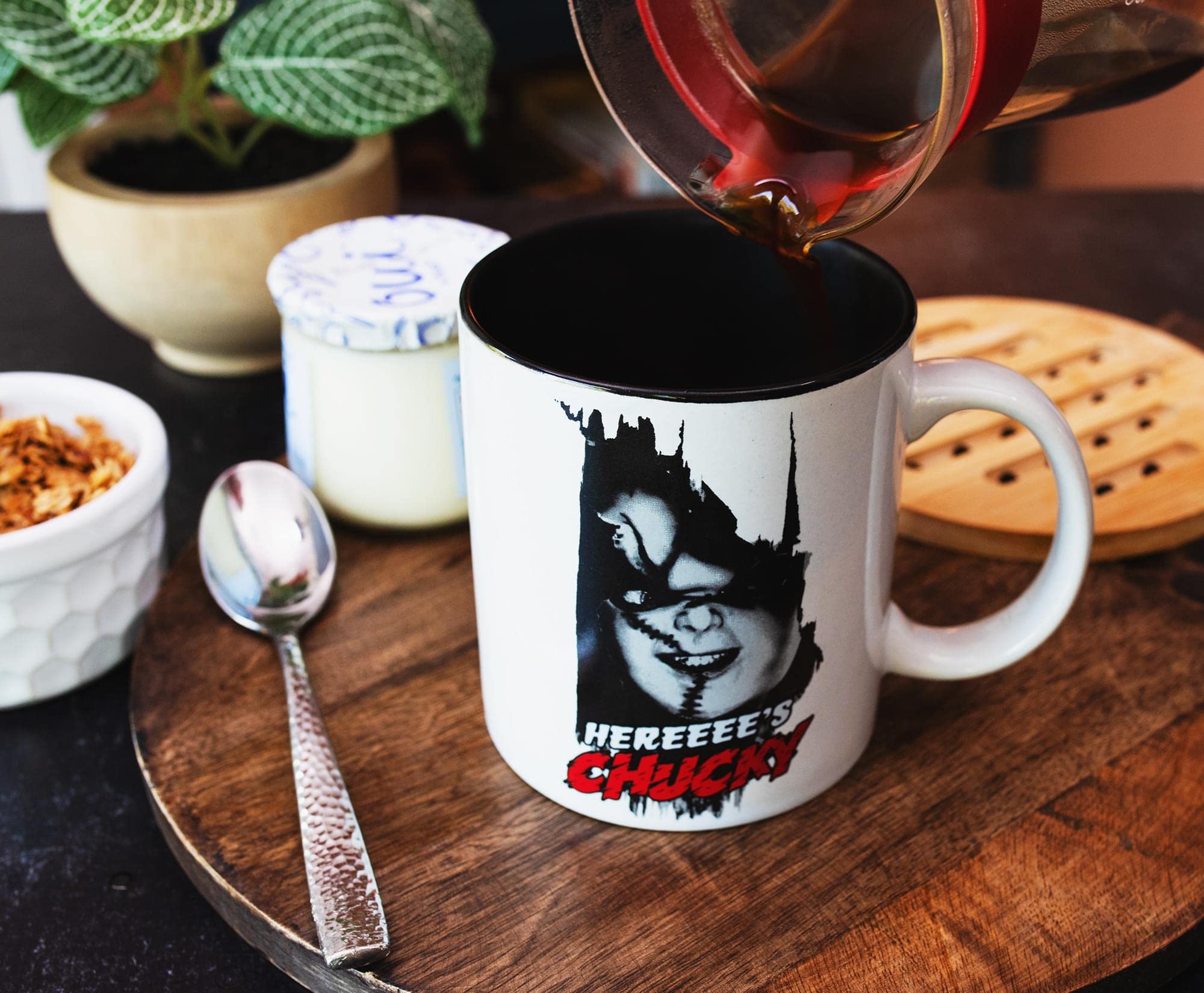 Foto 5 pulgar | Taza Silver Buffalo Child's Play Here's Chucky 600 Ml - Venta Internacional.