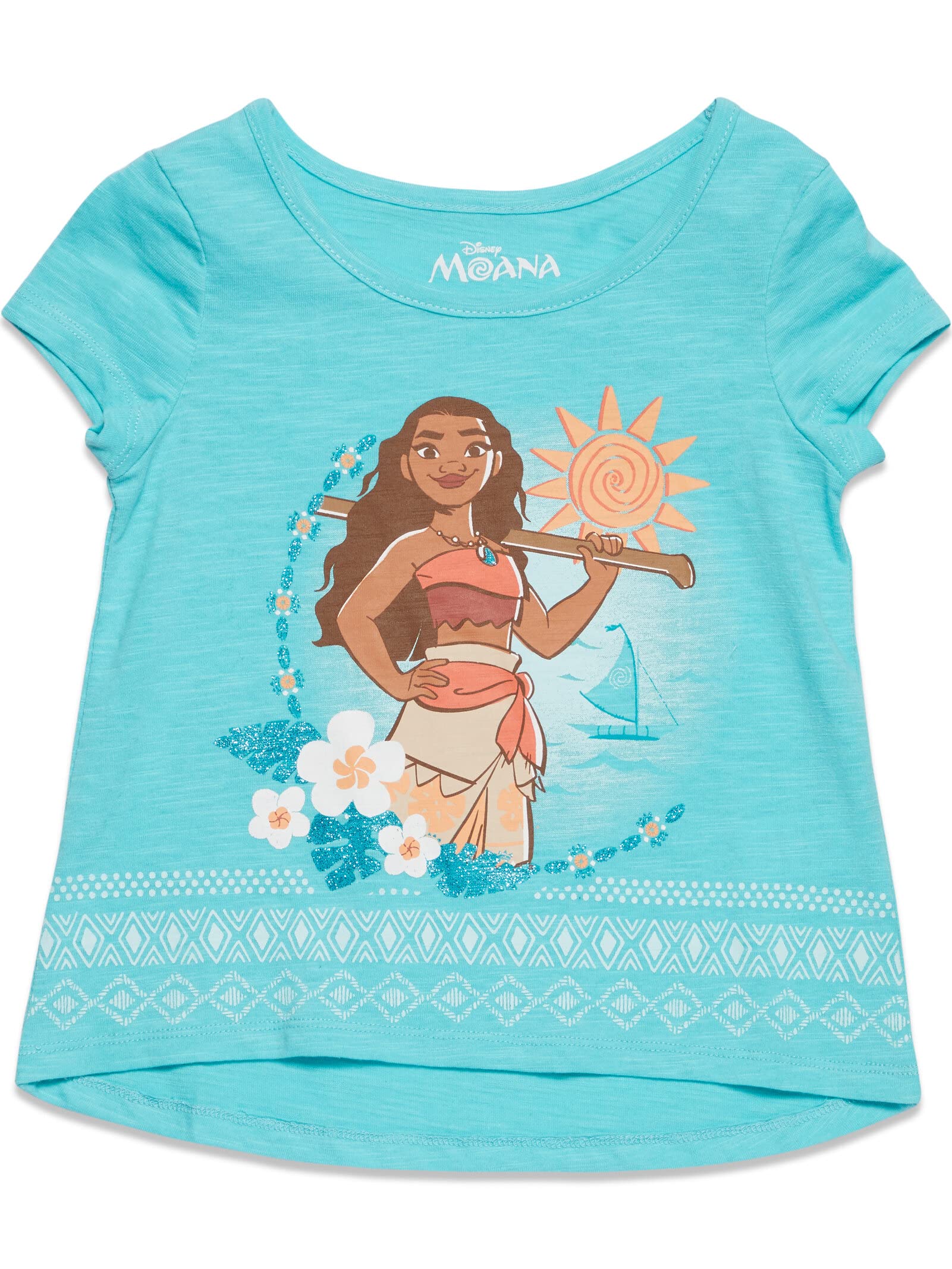Foto 5 pulgar | Conjunto De Ropa: Camiseta Y Falda Disney Princess Moana Para Niñas 4t - Venta Internacional.