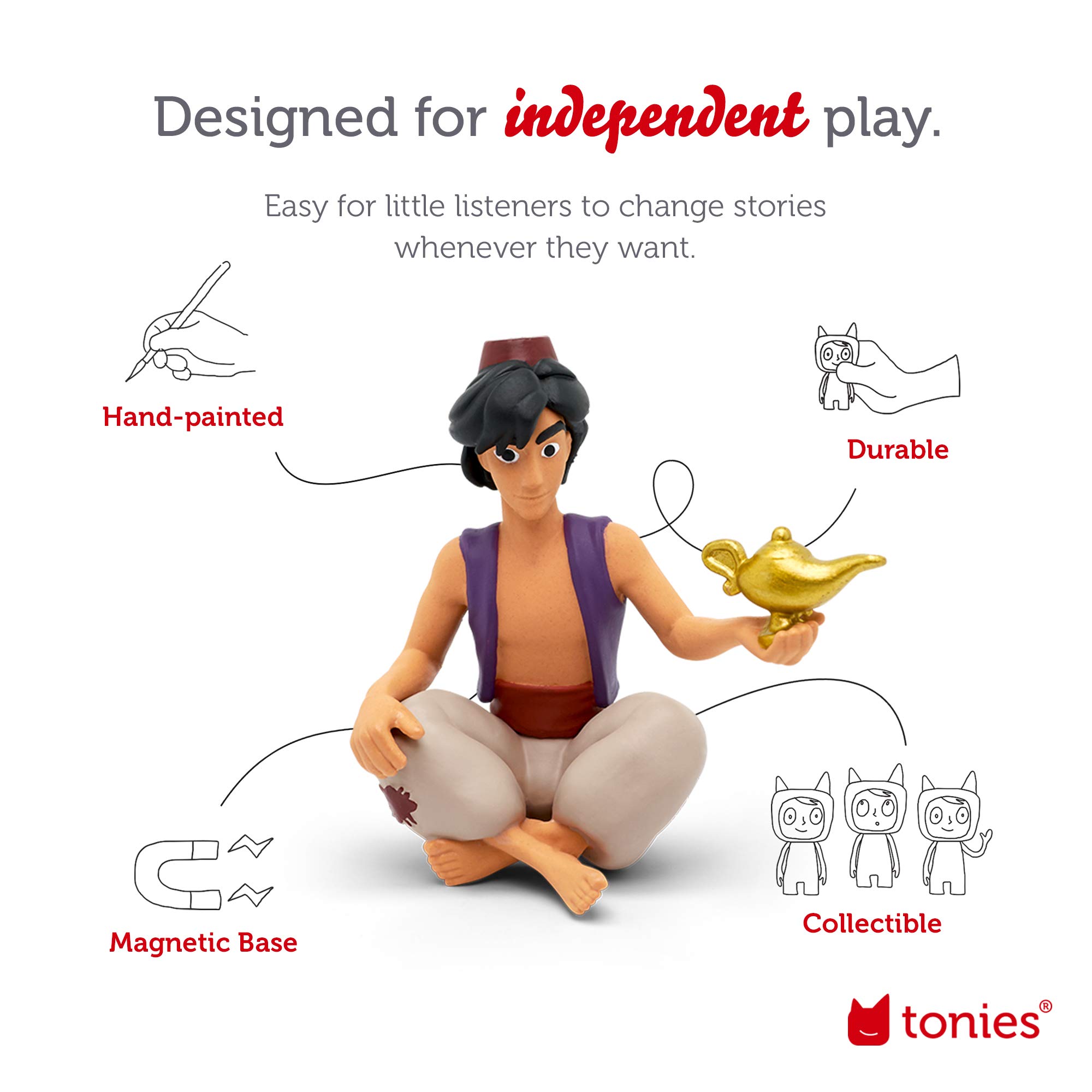 Foto 4 pulgar | Reproducción De Audio: Tonies Aladdin, Personaje De Disney - Venta Internacional.