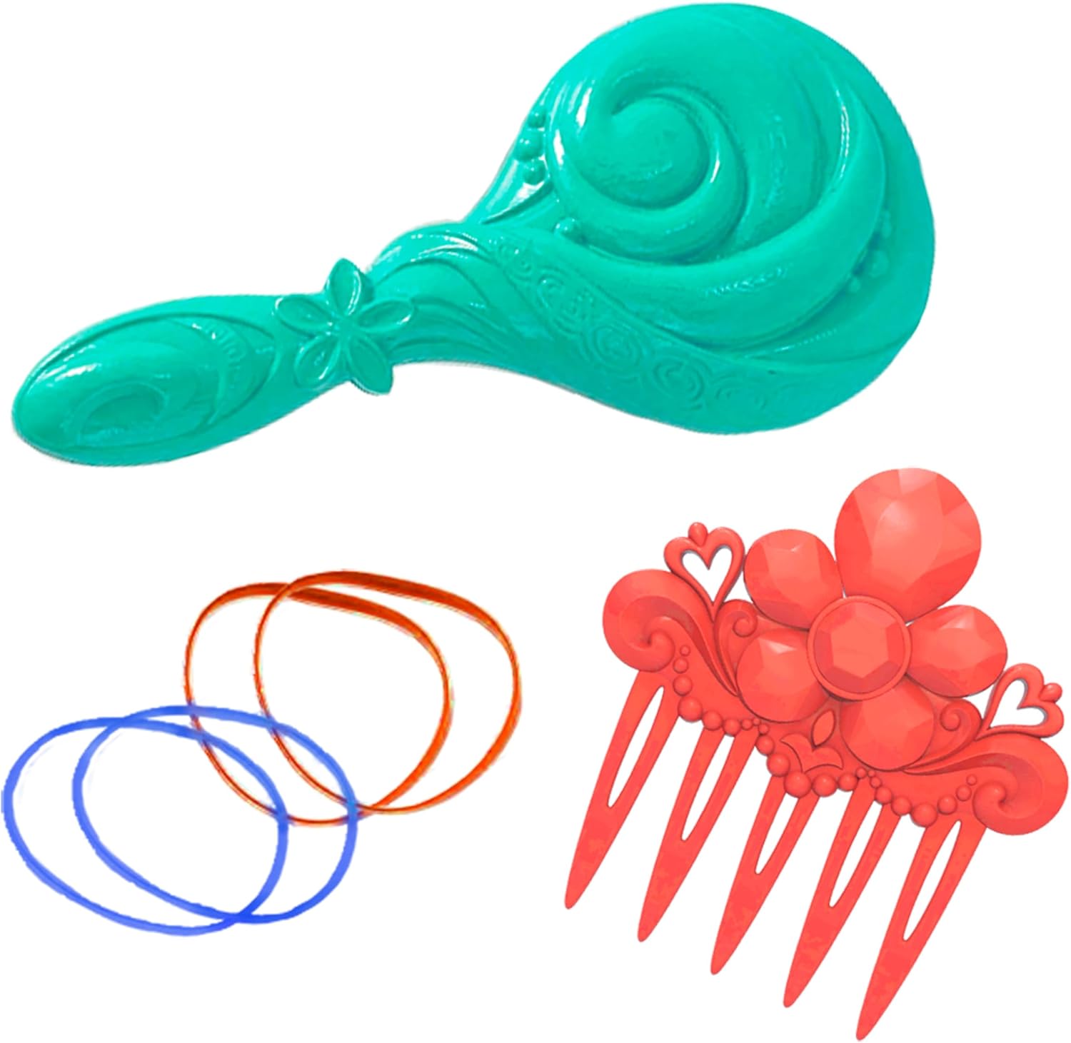 Foto 4 pulgar | Figura Colección Cabeza Peinados De La Princesa Moana 2 De Disney Pelo Castaño Juego De Simulación