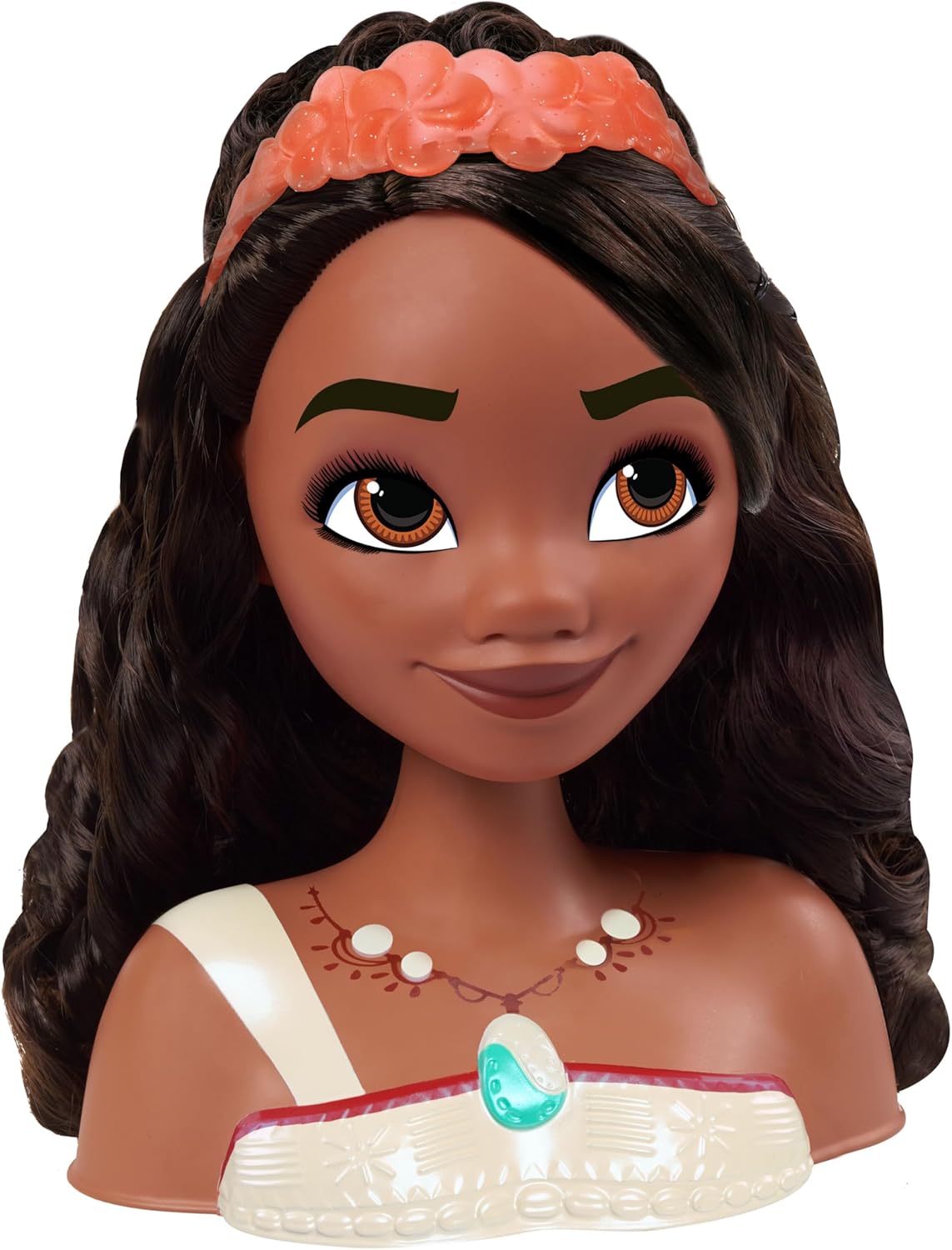 Foto 5 pulgar | Figura Colección Cabeza Peinados De La Princesa Moana 2 De Disney Pelo Castaño Juego De Simulación