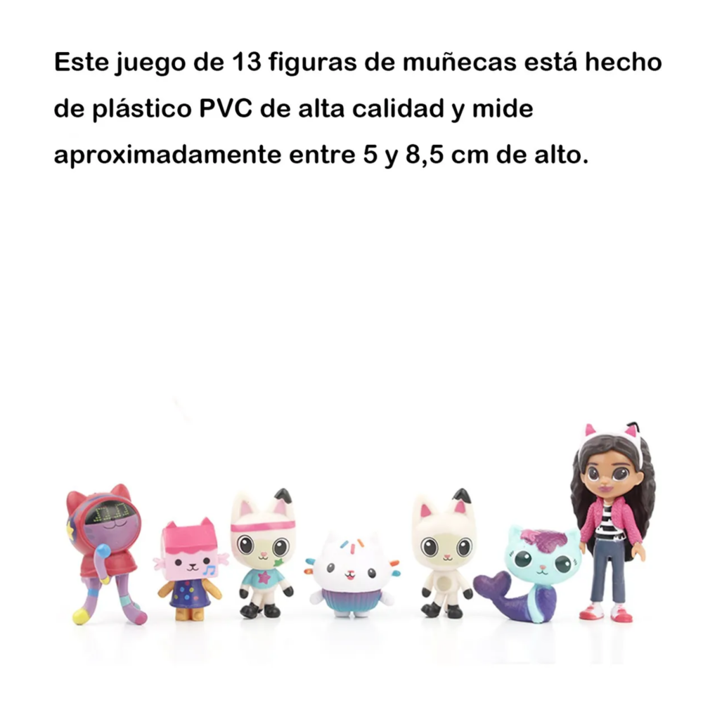 Foto 3 pulgar | 13 Figuras Gabby Dollhouse Juguete Lab.g  Multicolor