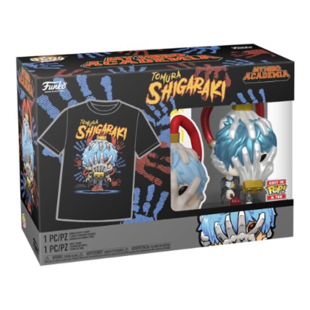 Foto 3 pulgar | Funko Pop & Tee: My Hero Academia - Playera Grande Con Shigaraki Metalico