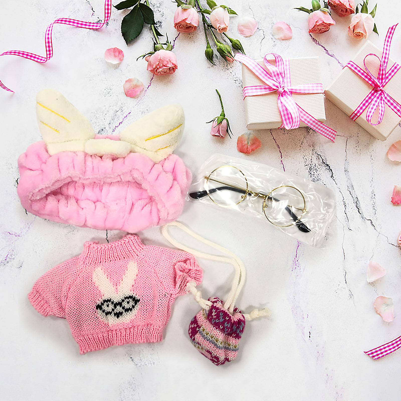 Foto 4 pulgar | Set De Ropa Para Muñeca Lalafanfan De 30 Cm Con Gafas  Gorra Y Suéter - Venta Internacional.