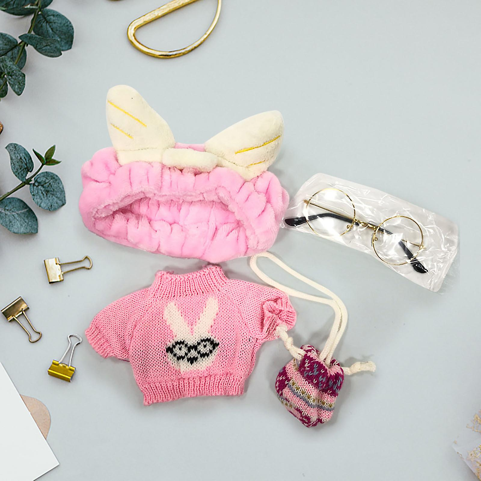 Foto 5 pulgar | Set De Ropa Para Muñeca Lalafanfan De 30 Cm Con Gafas  Gorra Y Suéter - Venta Internacional.