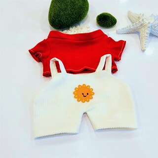 Foto 1 | Set De Ropa Para Muñeca Lalafanfan De 30 Cm Con Gafas Gorra Y Suéter - Venta Internacional.