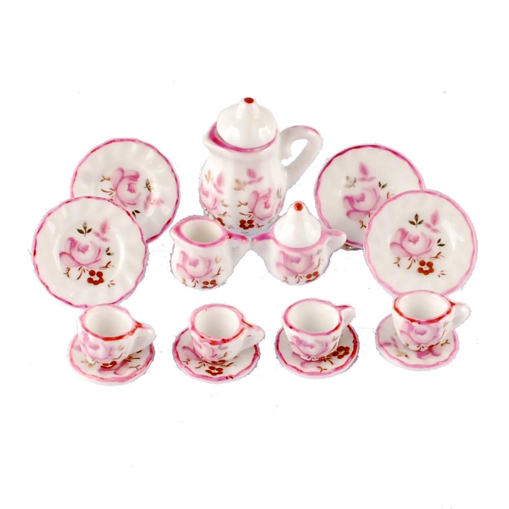 Foto 1 | Juego De Tazas De Té De Cerámica Baenrcy Kitchen Accessories Para Casas De Muñecas - Venta Internacional.