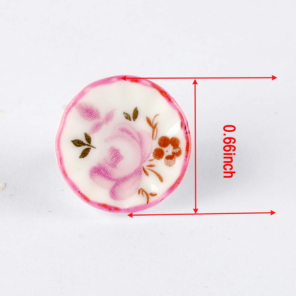 Foto 4 pulgar | Juego De Tazas De Té De Cerámica Baenrcy Kitchen Accessories Para Casas De Muñecas - Venta Internacional.