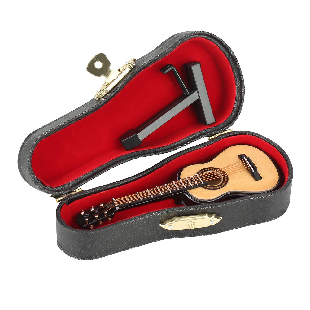 Guitarra Miniatura Zjchao, Modelo Minicasa De Muñecas Musical De Madera - Venta Internacional.