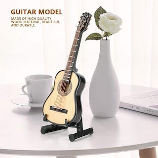 Foto 2 | Guitarra Miniatura Zjchao, Modelo Minicasa De Muñecas Musical De Madera - Venta Internacional.