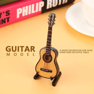 Foto 3 | Guitarra Miniatura Zjchao, Modelo Minicasa De Muñecas Musical De Madera - Venta Internacional.