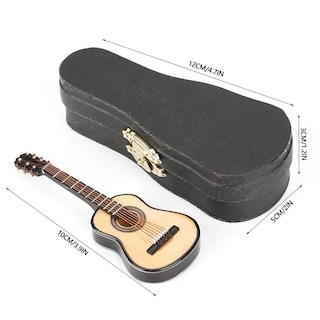 Foto 5 | Guitarra Miniatura Zjchao, Modelo Minicasa De Muñecas Musical De Madera - Venta Internacional.