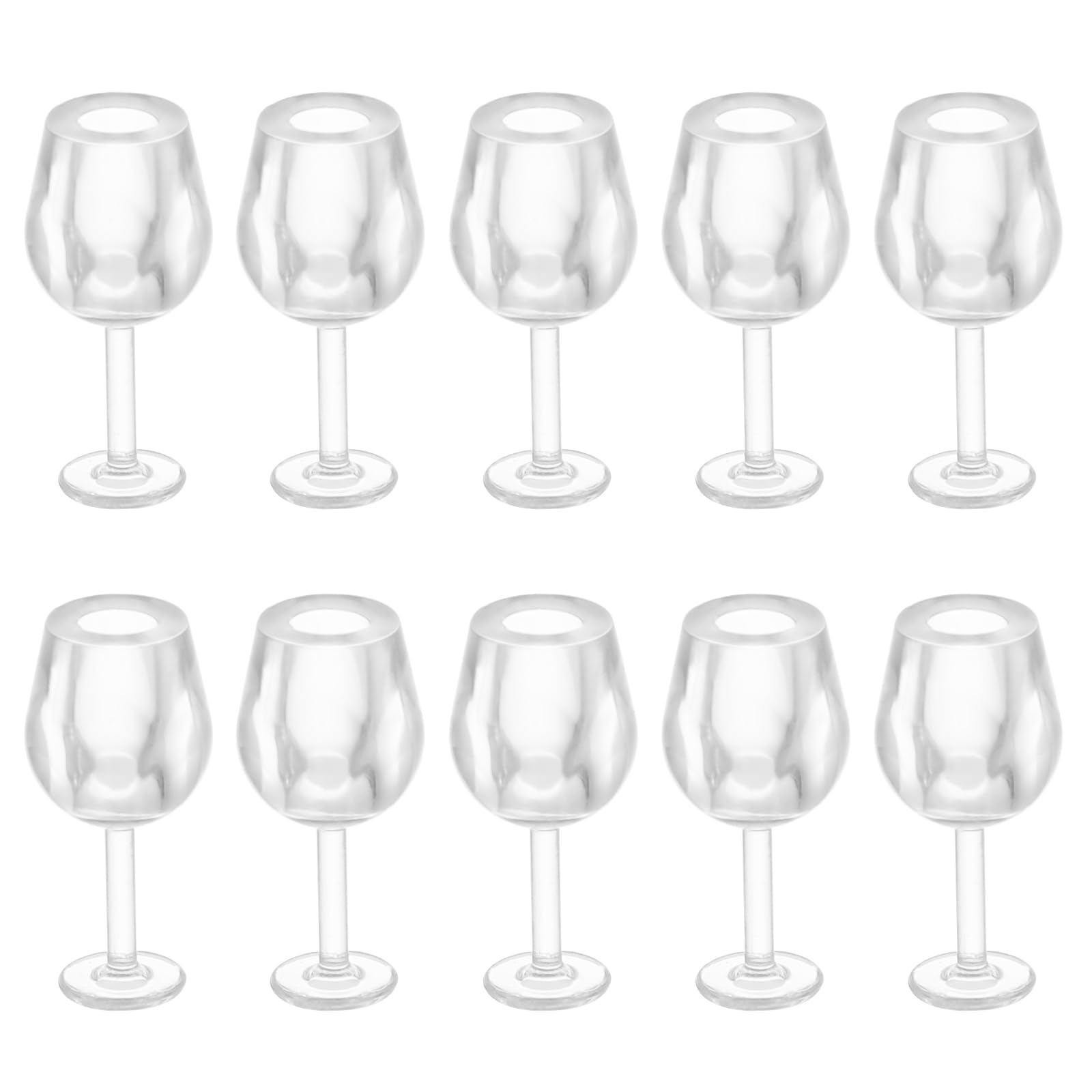Foto 2 pulgar | Juego De Copas De Vino Dollhouse Nuobesty 1:12 En Miniatura, 10 Unidades, Color Blanco - Venta Internacional.