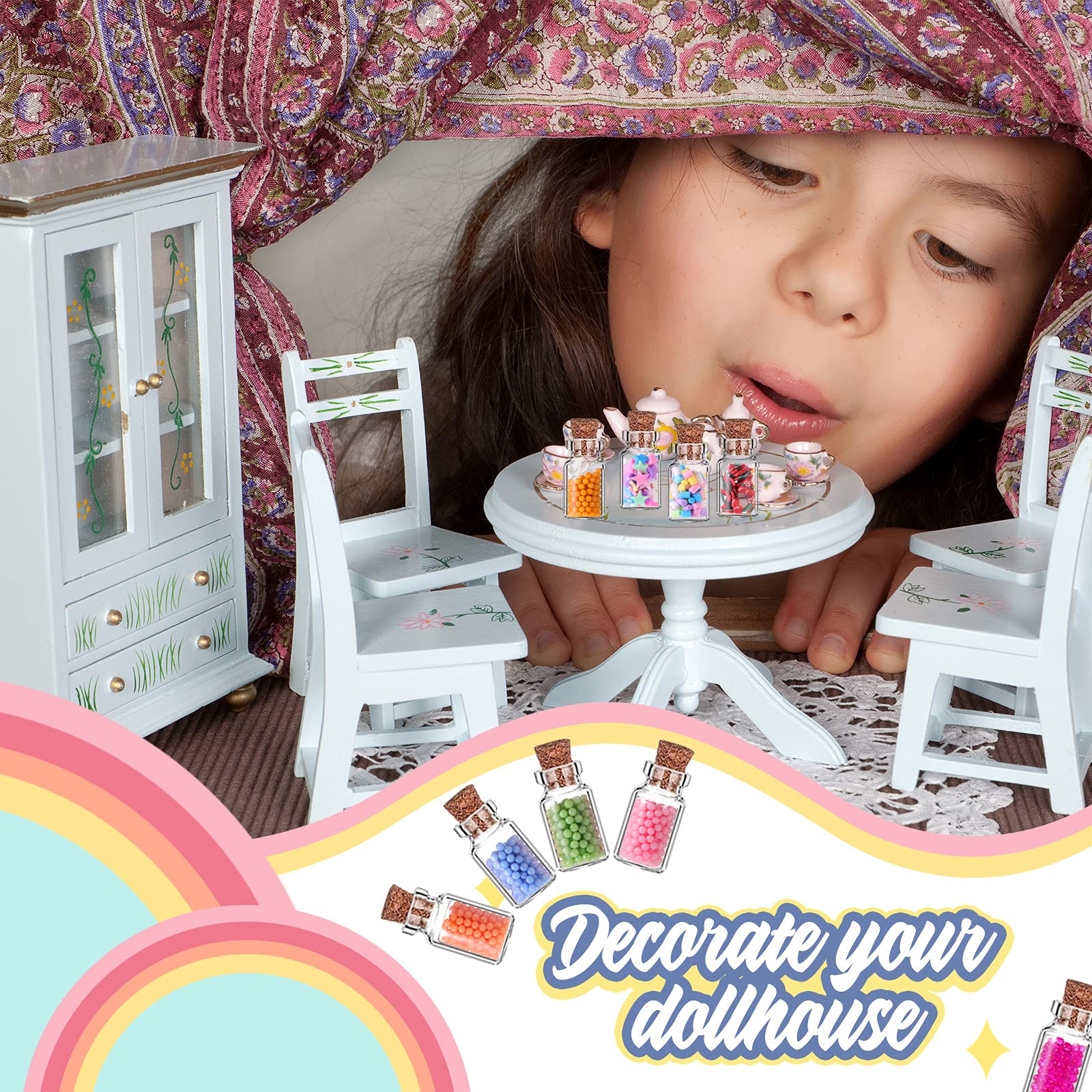 Foto 6 pulgar | Botella De Vidrio En Miniatura Dollhouse Para Comida, 70 Unidades, Para 1:12 - Venta Internacional.
