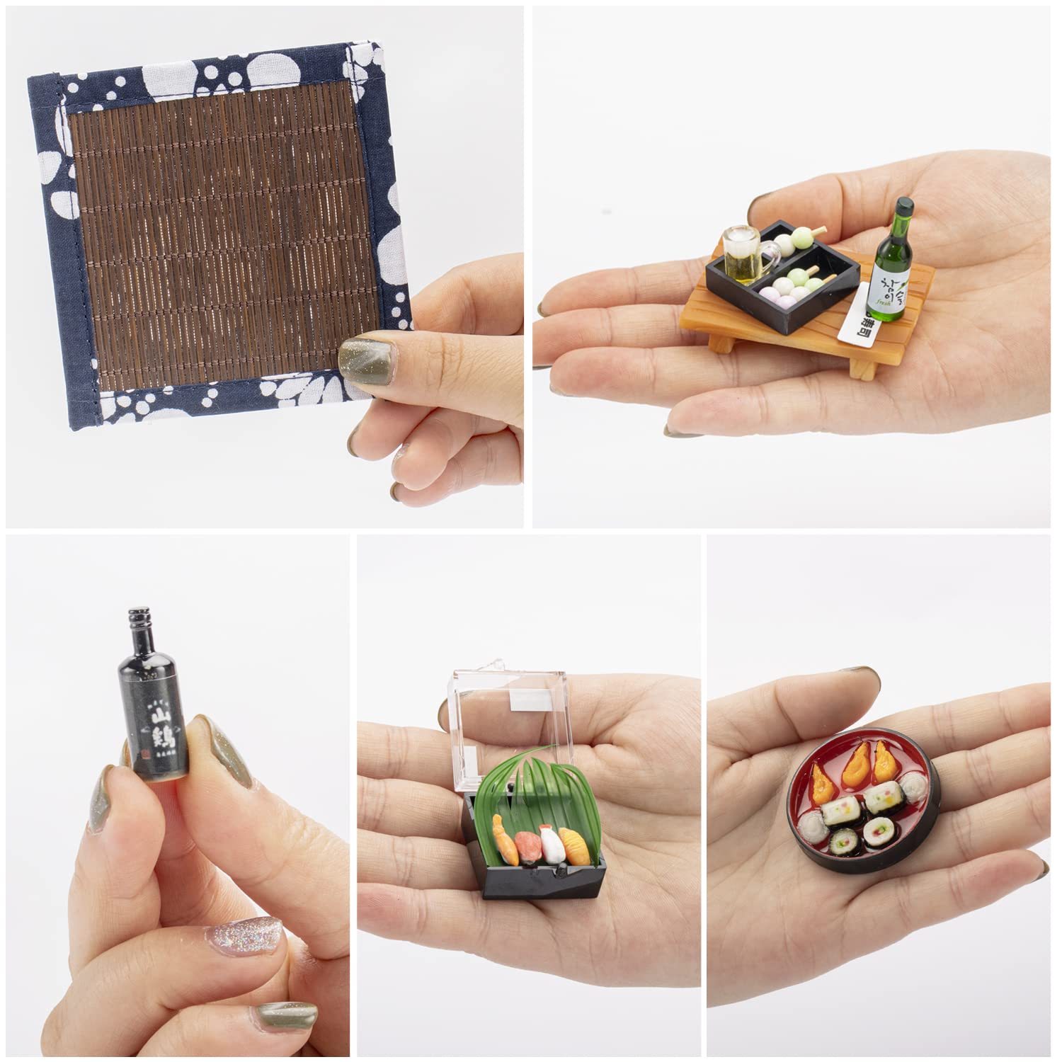 Foto 3 pulgar | Set De 5 Figuras De Sushi En Miniatura Para Minicasa Japonesa - Venta Internacional.