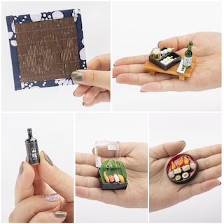 Foto 2 | Set De 5 Figuras De Sushi En Miniatura Para Minicasa Japonesa - Venta Internacional.