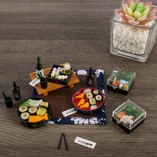 Foto 7 | Set De 5 Figuras De Sushi En Miniatura Para Minicasa Japonesa - Venta Internacional.