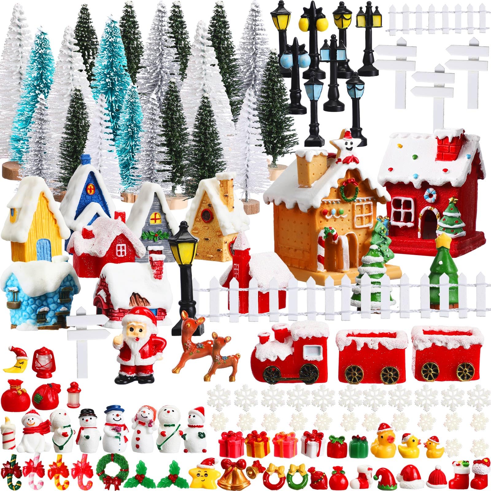 Foto 1 | Kit De Adornos Navideños En Miniatura Hiboom, 200 Unidades, Resina - Venta Internacional.