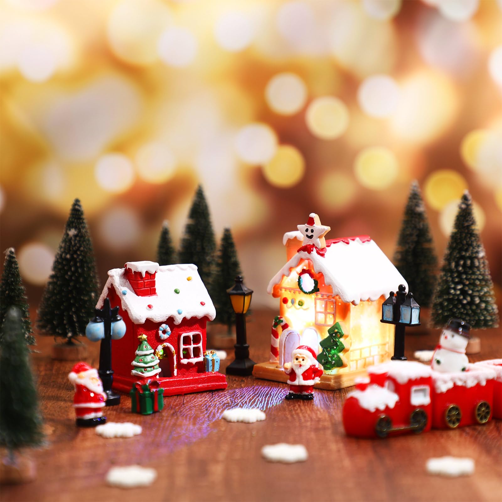 Foto 4 | Kit De Adornos Navideños En Miniatura Hiboom, 200 Unidades, Resina - Venta Internacional.