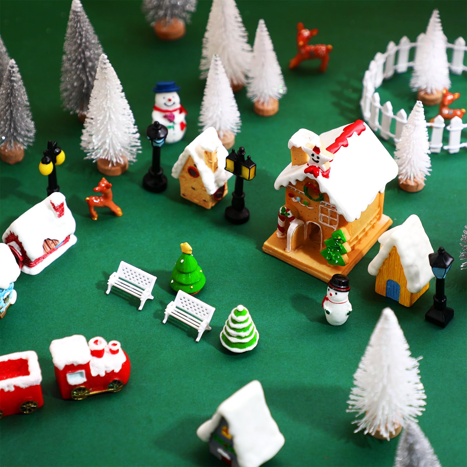 Foto 5 | Kit De Adornos Navideños En Miniatura Hiboom, 200 Unidades, Resina - Venta Internacional.