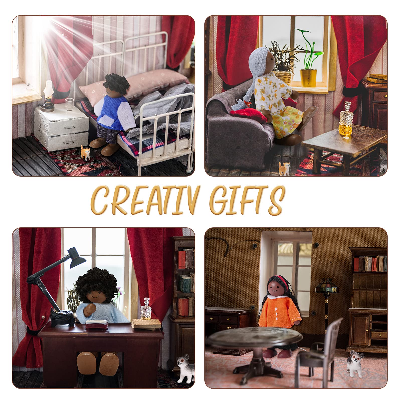 Foto 6 | Set Skylety De Dollhouse Family, 20 Unidades, Con 16 Figuras Y 4 Mascotas - Venta Internacional.