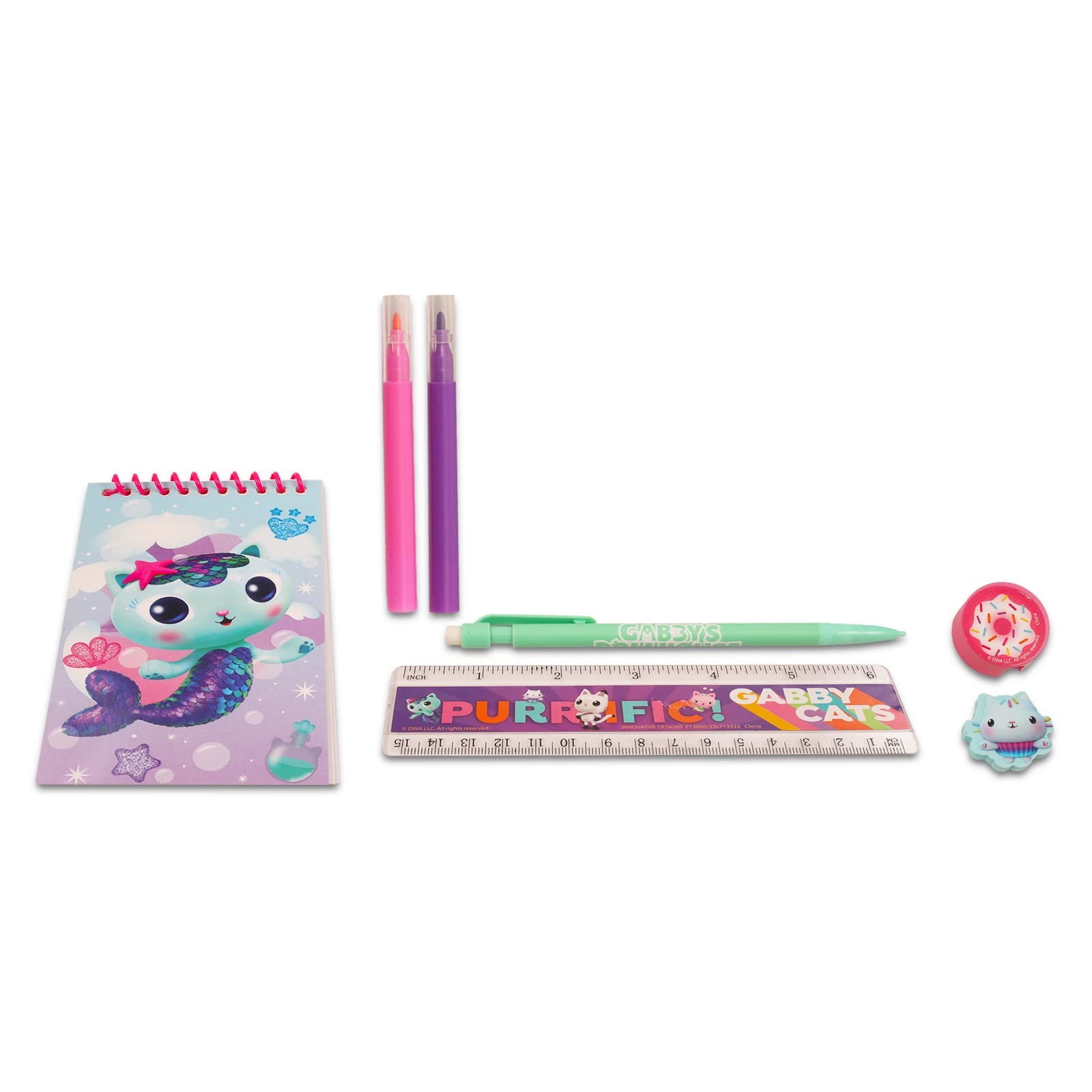 Foto 4 pulgar | Set De Papelería Beach Kids Gabby's Dollhouse Con Paquete De 11 Piezas - Venta Internacional.