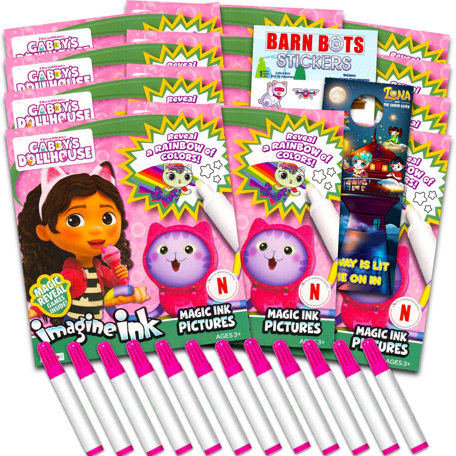 Foto 2 pulgar | Set De Libros Para Colorear Dreamworks Gabby's Dollhouse Imagine Ink - Venta Internacional.