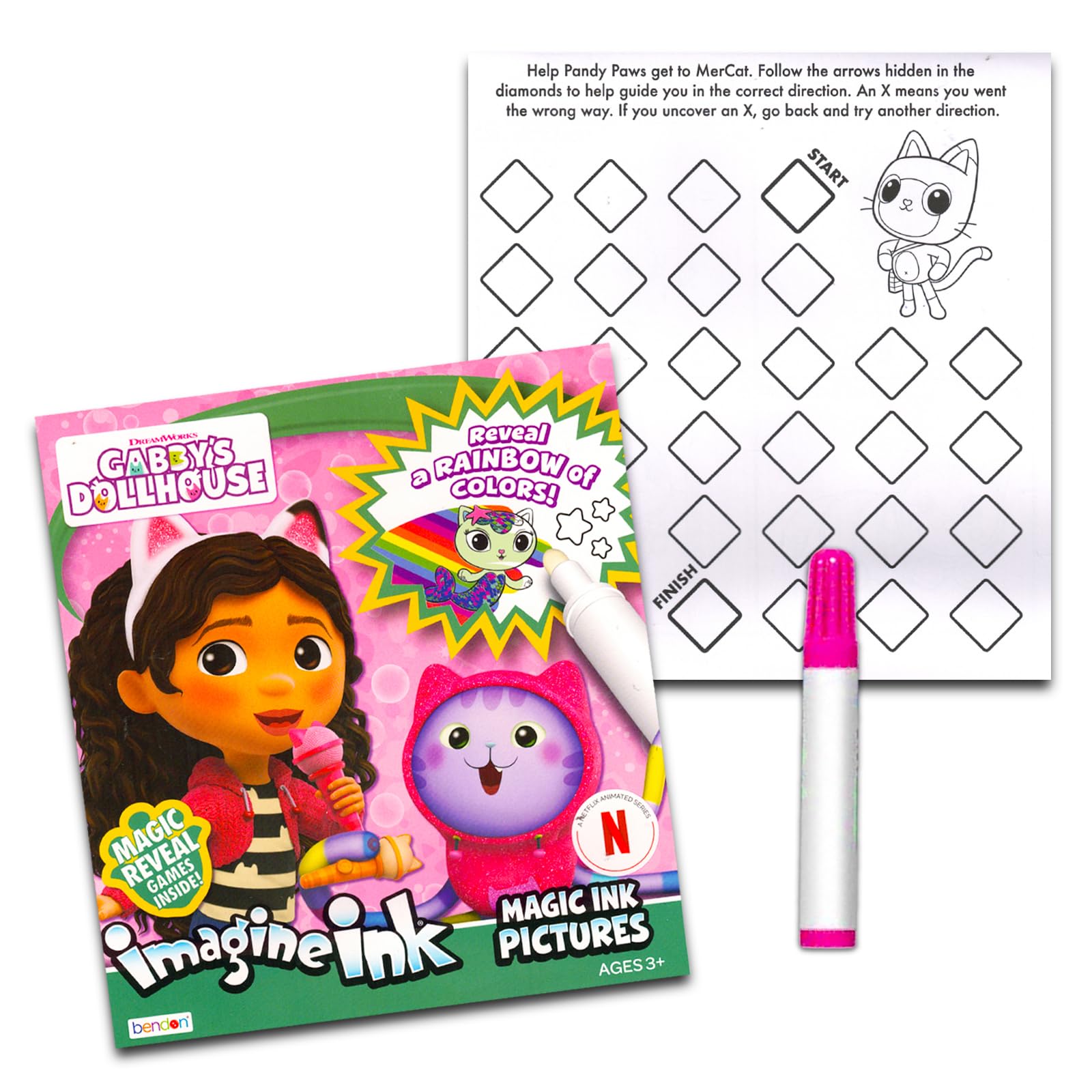 Foto 2 | Set De Libros Para Colorear Dreamworks Gabby's Dollhouse Imagine Ink - Venta Internacional.