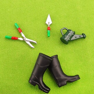 Foto 7 | Set De 6 Botas De Lluvia En Miniatura Multicolores Para Decoración A Escala 1:12 - Venta Internacional.