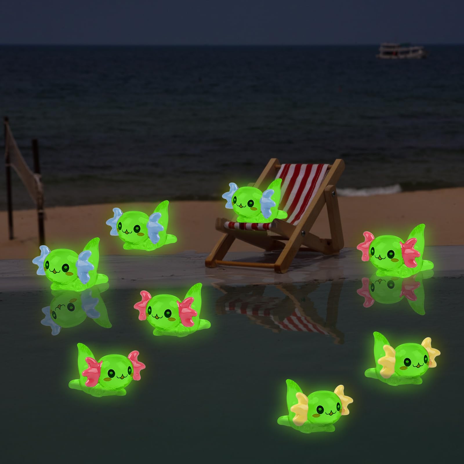 Foto 7 pulgar | Miniamuleto De Resina Con Forma De Axolotl, Con Forma De Limo, Ccinee, 24 Unidades, 8 Colores - Venta Internacional.