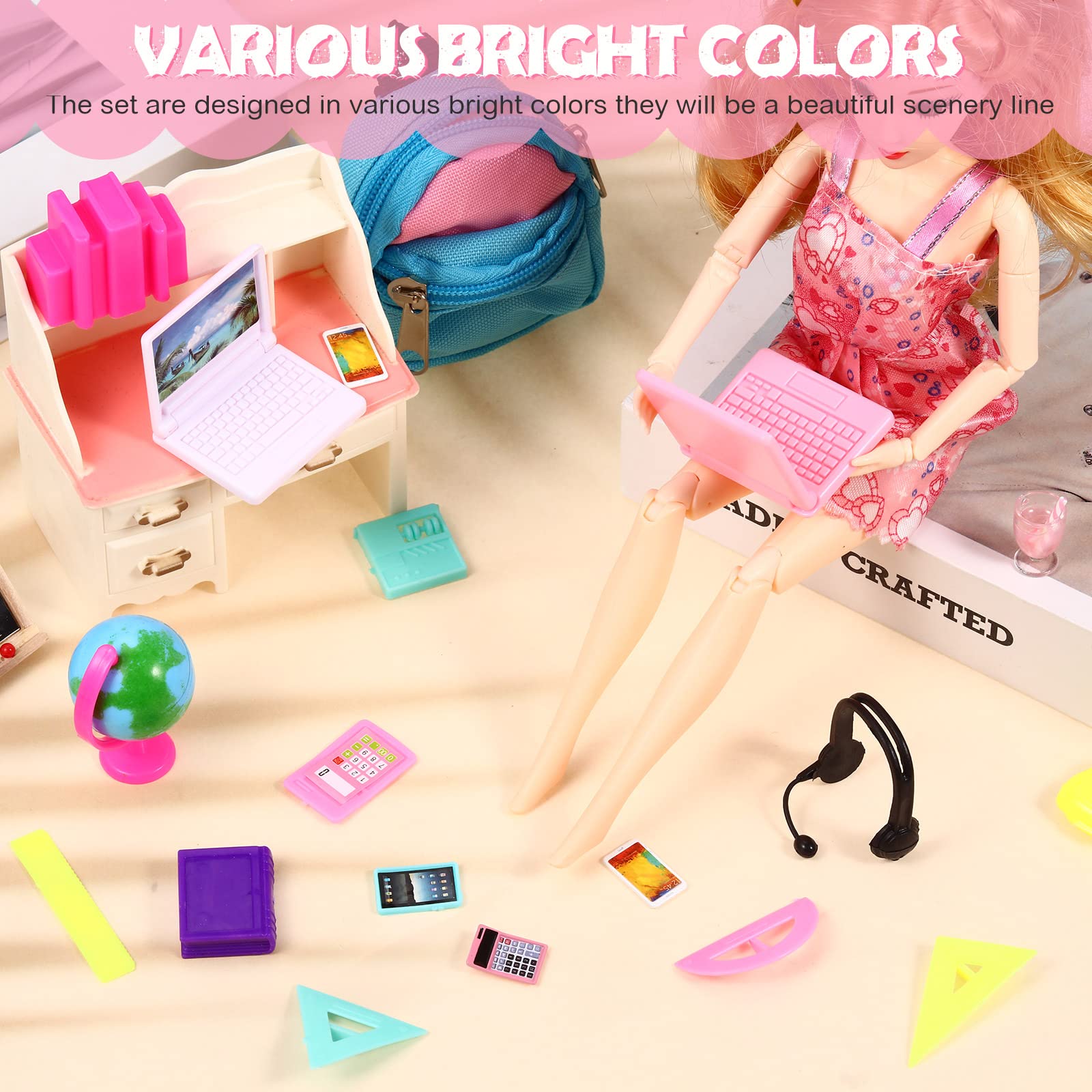 Foto 5 | Minitablet Portátil Dollhouse Accessories Charniol, 29 Unidades - Venta Internacional.