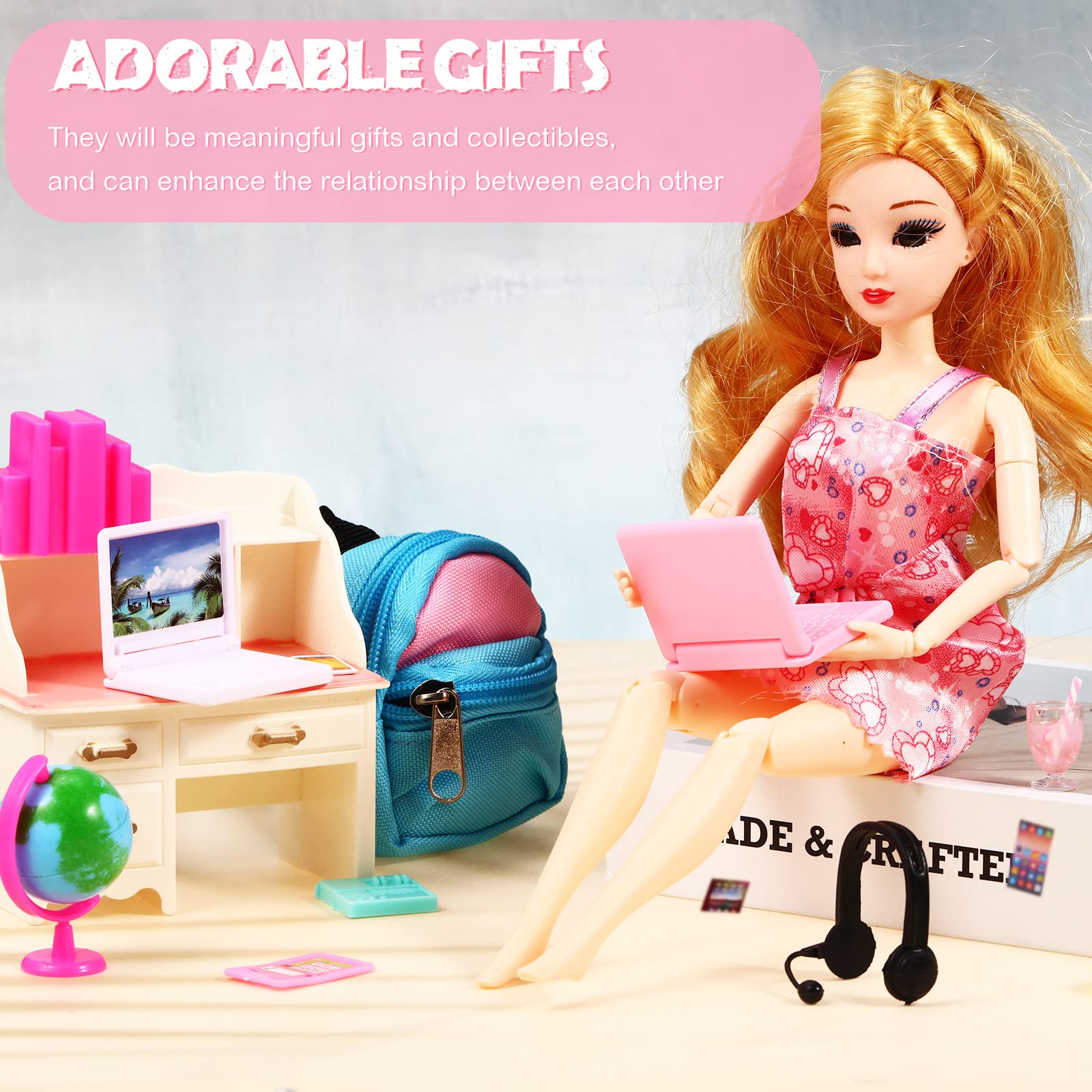 Foto 6 | Minitablet Portátil Dollhouse Accessories Charniol, 29 Unidades - Venta Internacional.