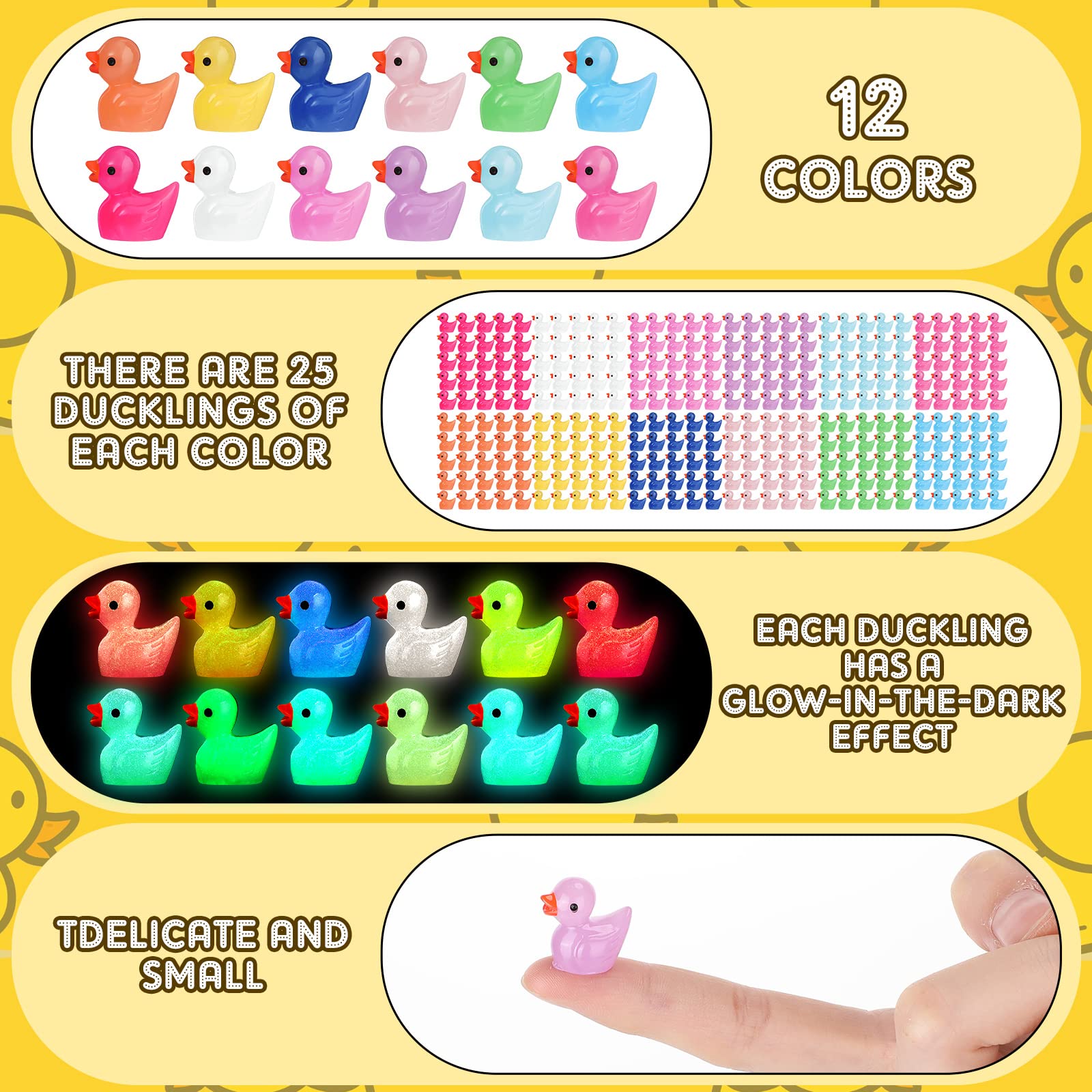 Foto 4 pulgar | Minipatos De Resina Nuenen, 300 Unidades, Luminosos, Multicolores, 0,7 Cm - Venta Internacional.