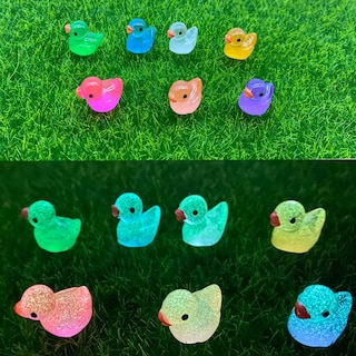 Foto 4 | Figuras De Pato En Miniatura Aweelon Luminous Tiny Ducks X100 - Venta Internacional.