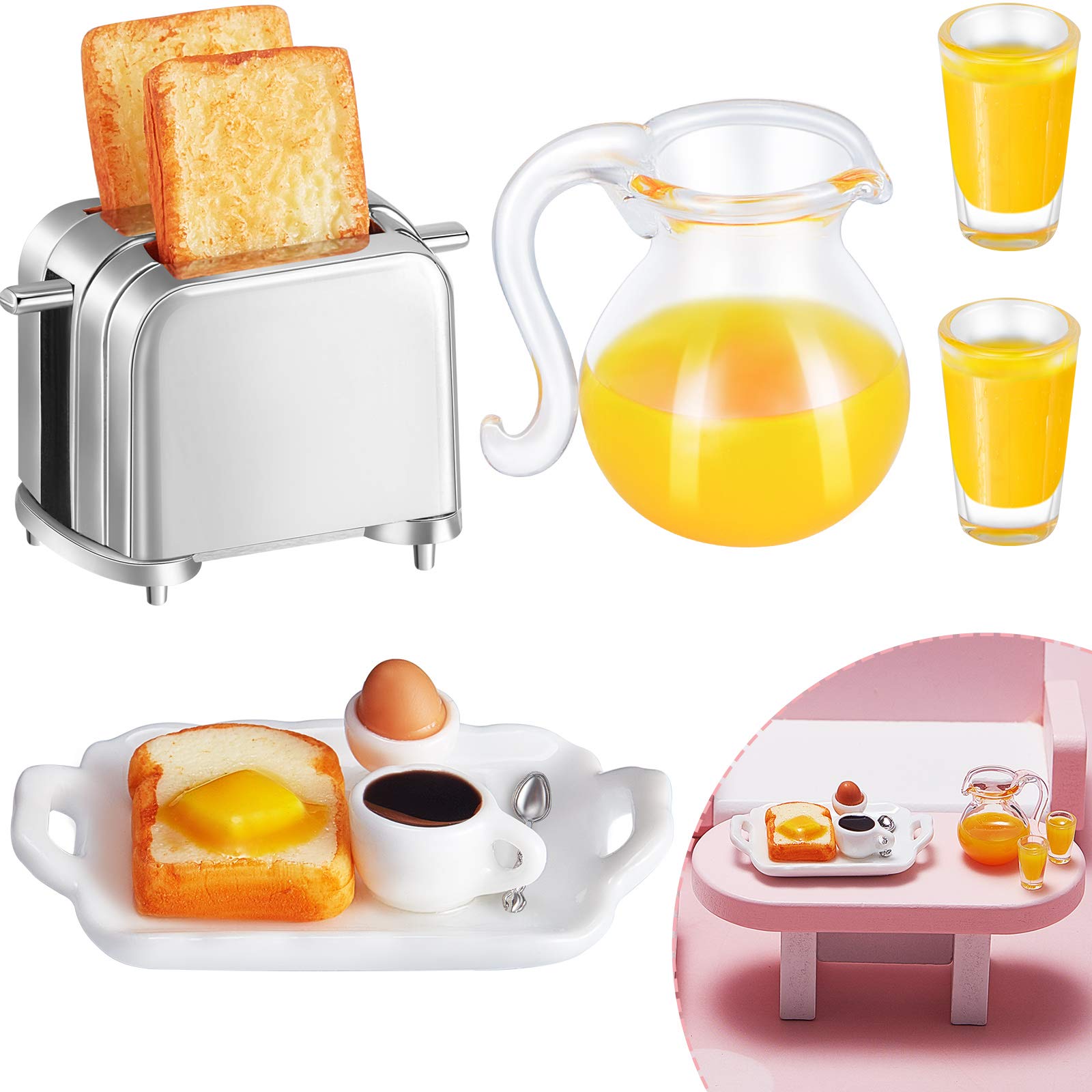 Foto 2 pulgar | Set De Accesorios De Cocina En Miniatura Dollhouse Miniature Scene Model - Venta Internacional.