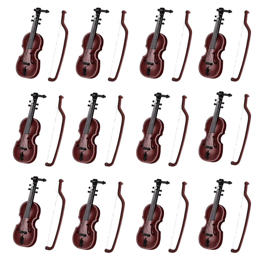 Violín Miniatura Dollhouse Instrumento Musical Hiawbon 1:12 - Venta Internacional.